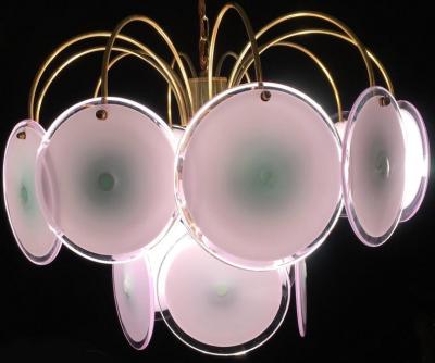  Vistosi Adorable Pair of Vistosi Chandelier 1970