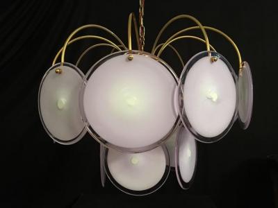  Vistosi Adorable Pair of Vistosi Chandelier 1970