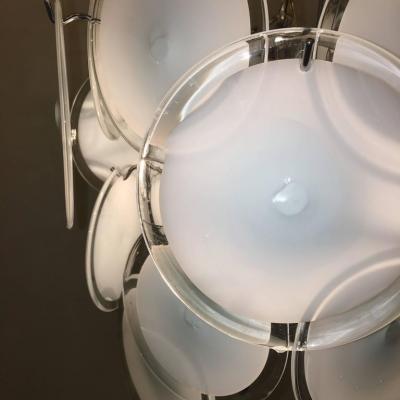  Vistosi Adorable Vistosi Disc Murano Chandelier 1970s