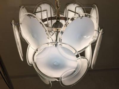  Vistosi Adorable Vistosi Disc Murano Chandelier 1970s