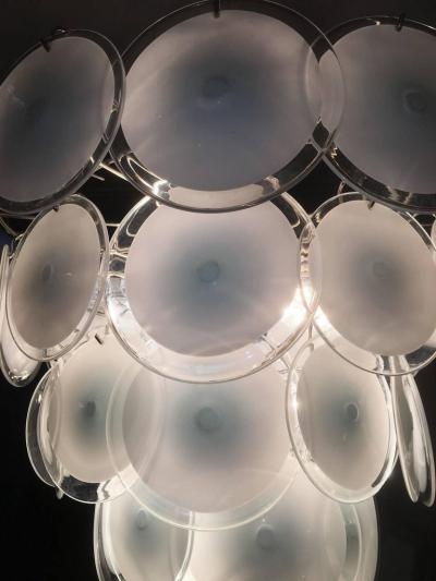  Vistosi Charming Murano Disc Chandelier by Vistosi 1970s