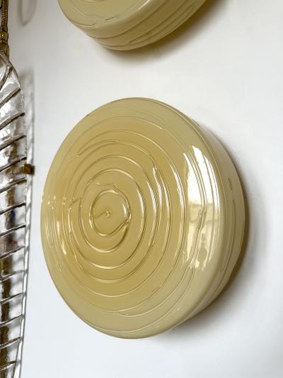  Vistosi Contemporary Pair of Murano Glass Candy Sconces by Vistosi Italy 2000s