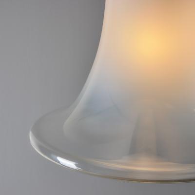  Vistosi Large 1960s Vistosi Model L261 Comare Blown Murano Glass Suspension Lamp