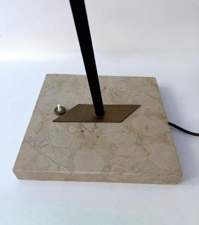  Vistosi Mid Century Floor Lamp Brass Metal and Murano Glass by Vistosi Italy 1960s
