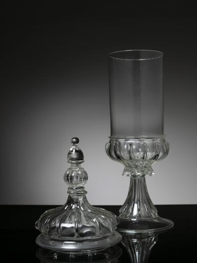  Vistosi Murano Glass Jar Attributed to Vetreria Vistosi