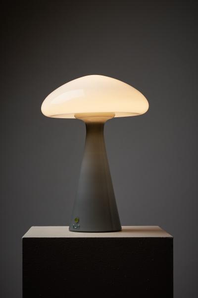  Vistosi Murano Glass Mushroom Table Lamp