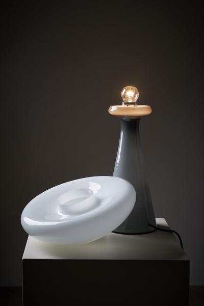  Vistosi Murano Glass Mushroom Table Lamp