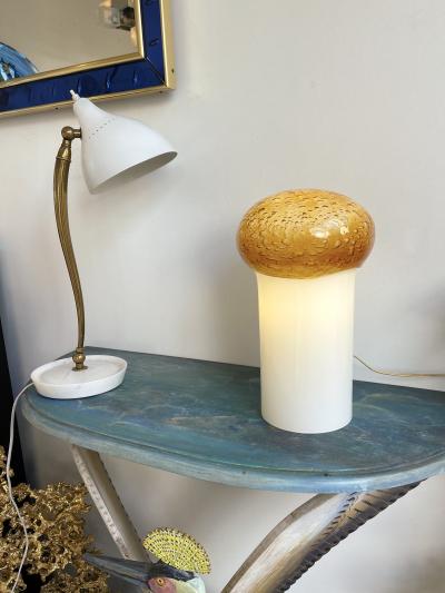  Vistosi Mushroom Bubble Murano Glass Lamp Italy 1970s