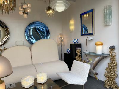  Vistosi Mushroom Bubble Murano Glass Lamp Italy 1970s