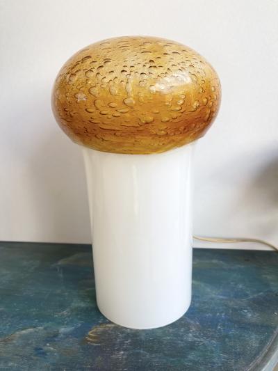  Vistosi Mushroom Bubble Murano Glass Lamp Italy 1970s