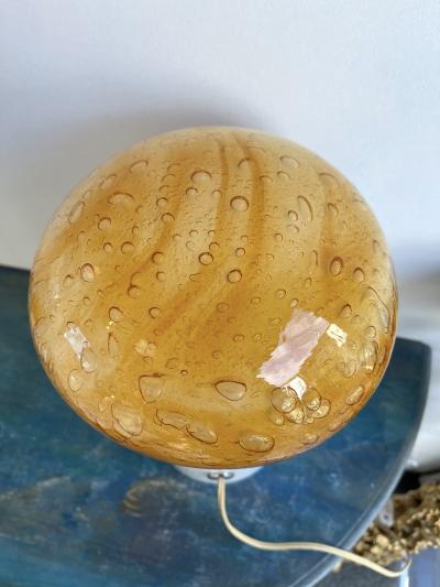  Vistosi Mushroom Bubble Murano Glass Lamp Italy 1970s