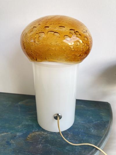  Vistosi Mushroom Bubble Murano Glass Lamp Italy 1970s