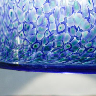  Vistosi PAIR OF BLUE COLOUR PENDANTS BY GAE AULENTI FOR VISTOSI