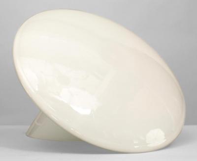  Vistosi Post War Design Venetian Murano Candia White Opaline Glass Table Lamp