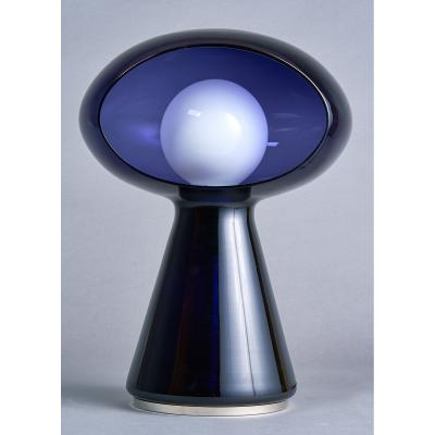  Vistosi Rare Purple Vistosi Murano Glass Table Lamp 1970s