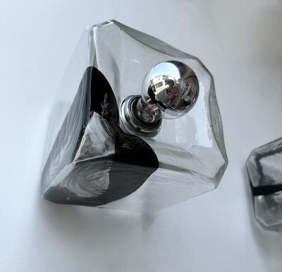  Vistosi Sconce Murano Glass Cube by Vistosi Italy 1970s