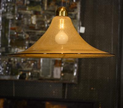  Vistosi Vetreria Vistosi Lentichie Golden Fume Glass Lamp