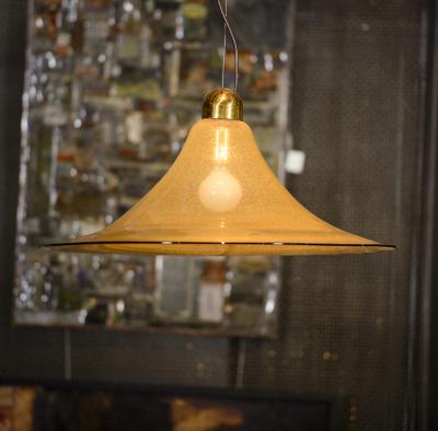  Vistosi Vetreria Vistosi Lentichie Golden Fume Glass Lamp