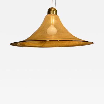  Vistosi Vetreria Vistosi Lentichie Golden Fume Glass Lamp