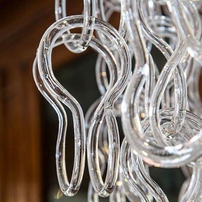  Vistosi Vintage Murano Hook Chandelier by Vistosi