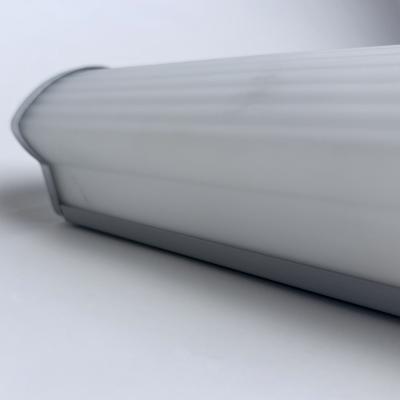  Vistosi Vintage Pair of Nickel and White Ribbed Murano Glass Sconces by Vistosi