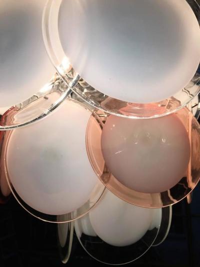  Vistosi Vistosi Disc Murano Chandelier 1970s