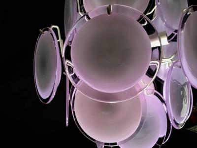  Vistosi Vistosi Disc Murano Chandelier 1970s