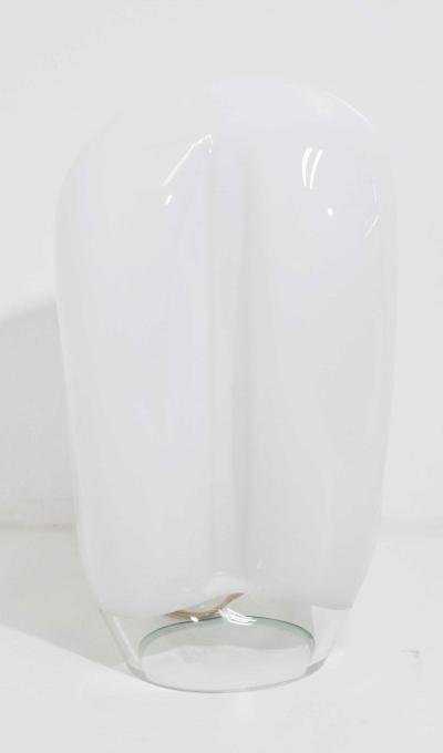  Vistosi Vistosi Large Balloon Form White Glass Table Lamp