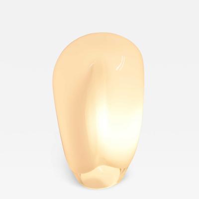  Vistosi Vistosi Large Balloon Form White Glass Table Lamp