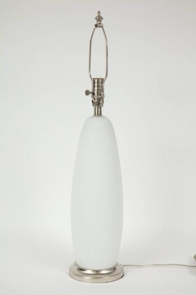  Vistosi Vistosi Matte White Murano Glass Lamps