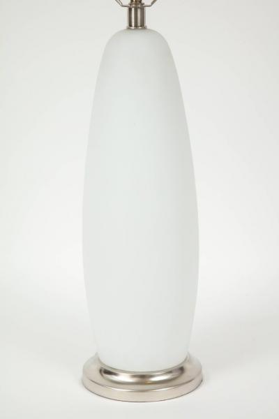  Vistosi Vistosi Matte White Murano Glass Lamps