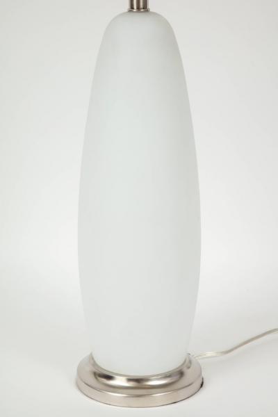  Vistosi Vistosi Matte White Murano Glass Lamps