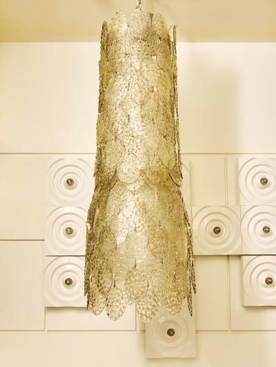  Vistosi Vistosi Murano Pale Green Glass Chandelier