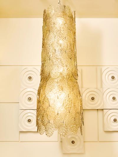  Vistosi Vistosi Murano Pale Green Glass Chandelier