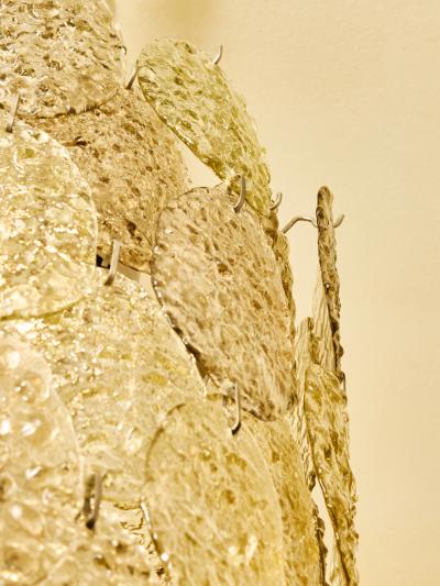  Vistosi Vistosi Murano Pale Green Glass Chandelier