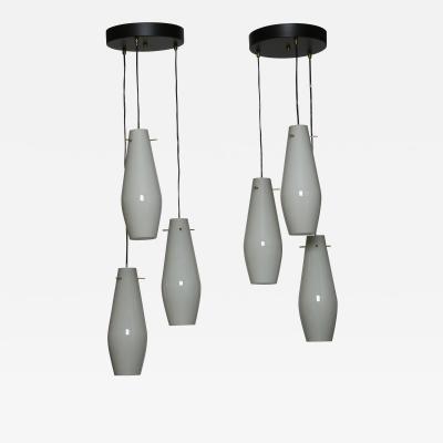  Vistosi Vistosi Murano glass ceiling suspensions attributed