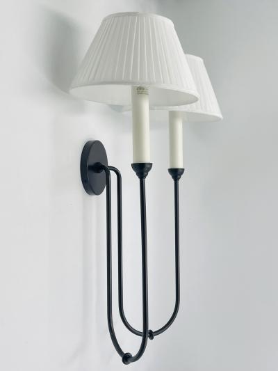  Visual Comfort Company Amber Lewis Ingela Double Sconce by Visual Comfort with Shades