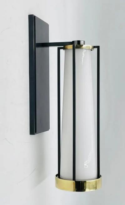  Visual Comfort Company Brass Glass Wall Sconce by Thomas OBrien for Visual Comfort Kalix Collection