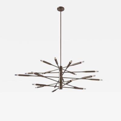  Visual Comfort Company Custom Aurora 20 Light Chandelier by Marian Jamieson Los Angeles