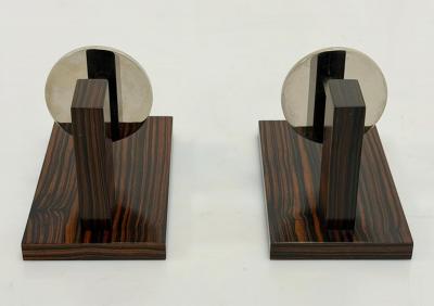  Visual Comfort Company Marian Jamieson Beam Macassar Ebony Polished Nickel Modern Wall Sconces