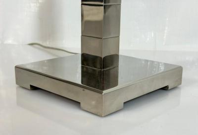  Visual Comfort Company Marian Jamieson Cube Table Lamp Polished Nickel Modernist Design