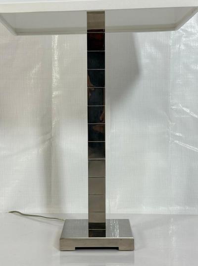  Visual Comfort Company Marian Jamieson Cube Table Lamp Polished Nickel Modernist Design