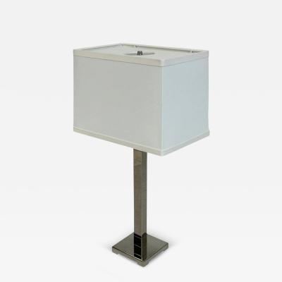  Visual Comfort Company Marian Jamieson Cube Table Lamp Polished Nickel Modernist Design