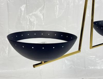  Visual Comfort Company Marian Jamieson Libra Sculptural Chandelier Brass White and Black Finish