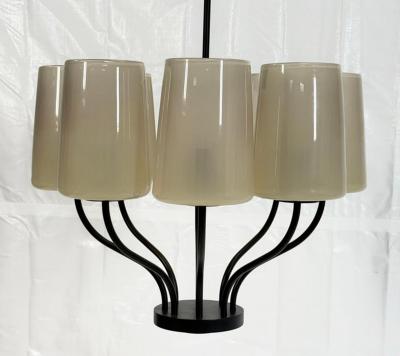  Visual Comfort Company Marian Jamieson Lolo Art Glass Bronze Chandelier American Made Lighting
