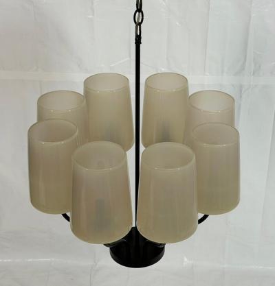  Visual Comfort Company Marian Jamieson Lolo Art Glass Bronze Chandelier American Made Lighting