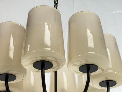 Visual Comfort Company Marian Jamieson Lolo Art Glass Bronze Chandelier American Made Lighting