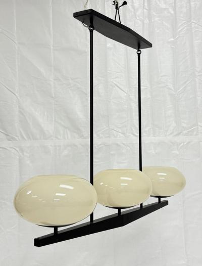  Visual Comfort Company Marian Jamieson Spyglass Chandelier Antique Brass Shell White Glass