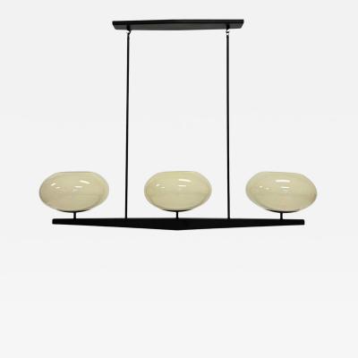  Visual Comfort Company Marian Jamieson Spyglass Chandelier Antique Brass Shell White Glass