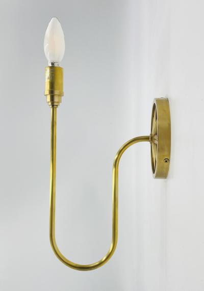  Visual Comfort Company McGee Co Polaris Brass Wall Sconce with Linen Shade Modern Lighting